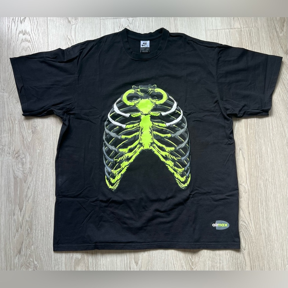 Nike Air Max Mens T Shirt Sternum Rib Cage Skeleton Cotton size X-LARGE
